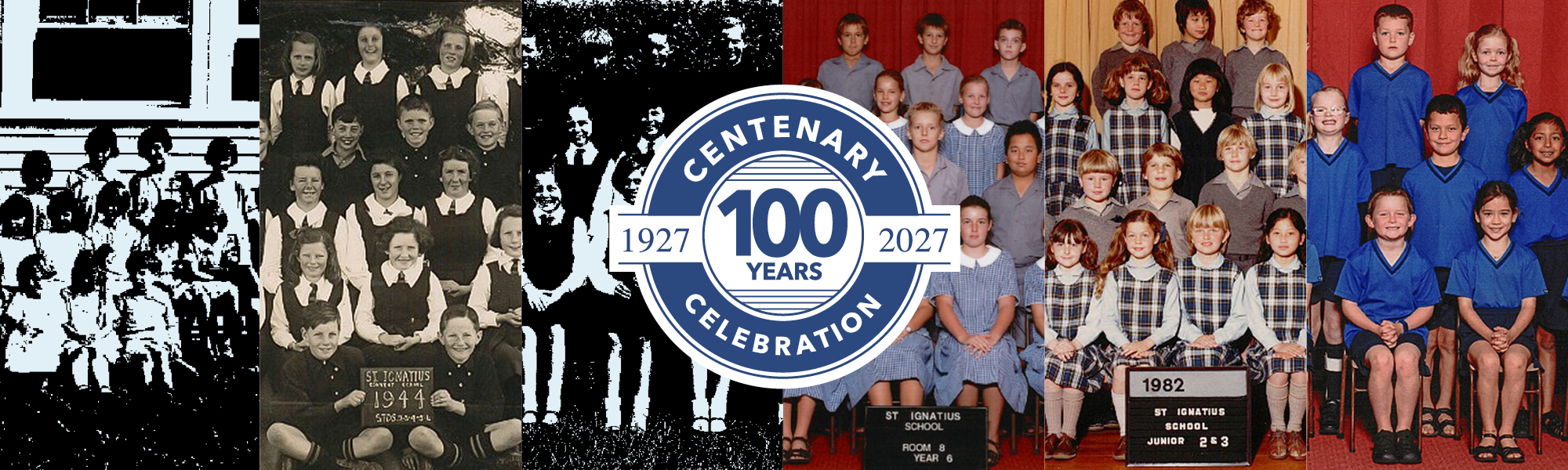 St Ignatius School Centenary Celebration 1927 to 2027, class photos through the decades